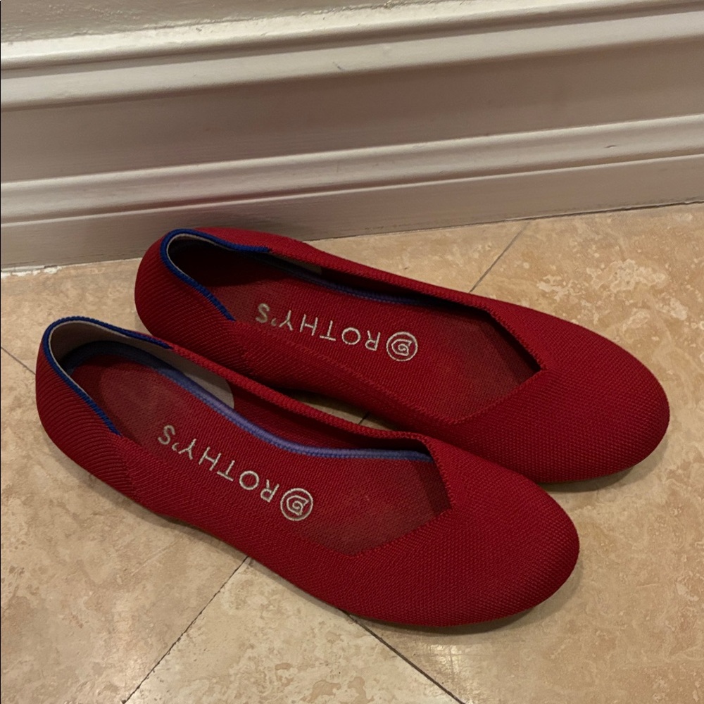 Rothy's Women's Scarlet Red Flats
